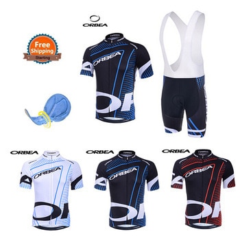 3 colors 2014 Orbea Cycling Jersey Bike Jerseys + BIB Shorts/Shorts Men sports riding Suit bicycle clothes for men